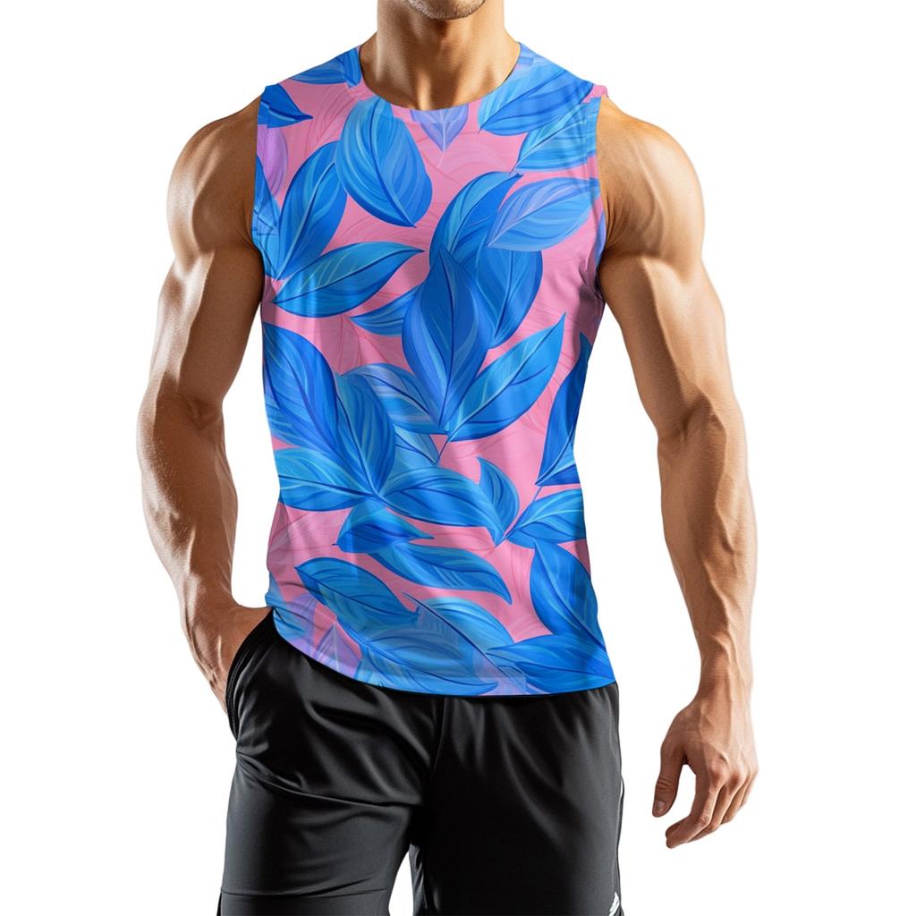 Herren Athleisure Unabhängigkeitstag Bedruckte Ärmellose Weste