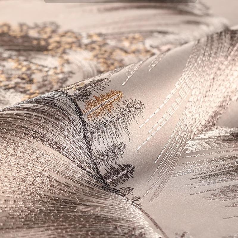 Sofa Throw Pillow Pillowcase Soft Silky Feeling Backrest Cushion Cover Living Room Luxury Decor Chinese Shanshui Embroidery