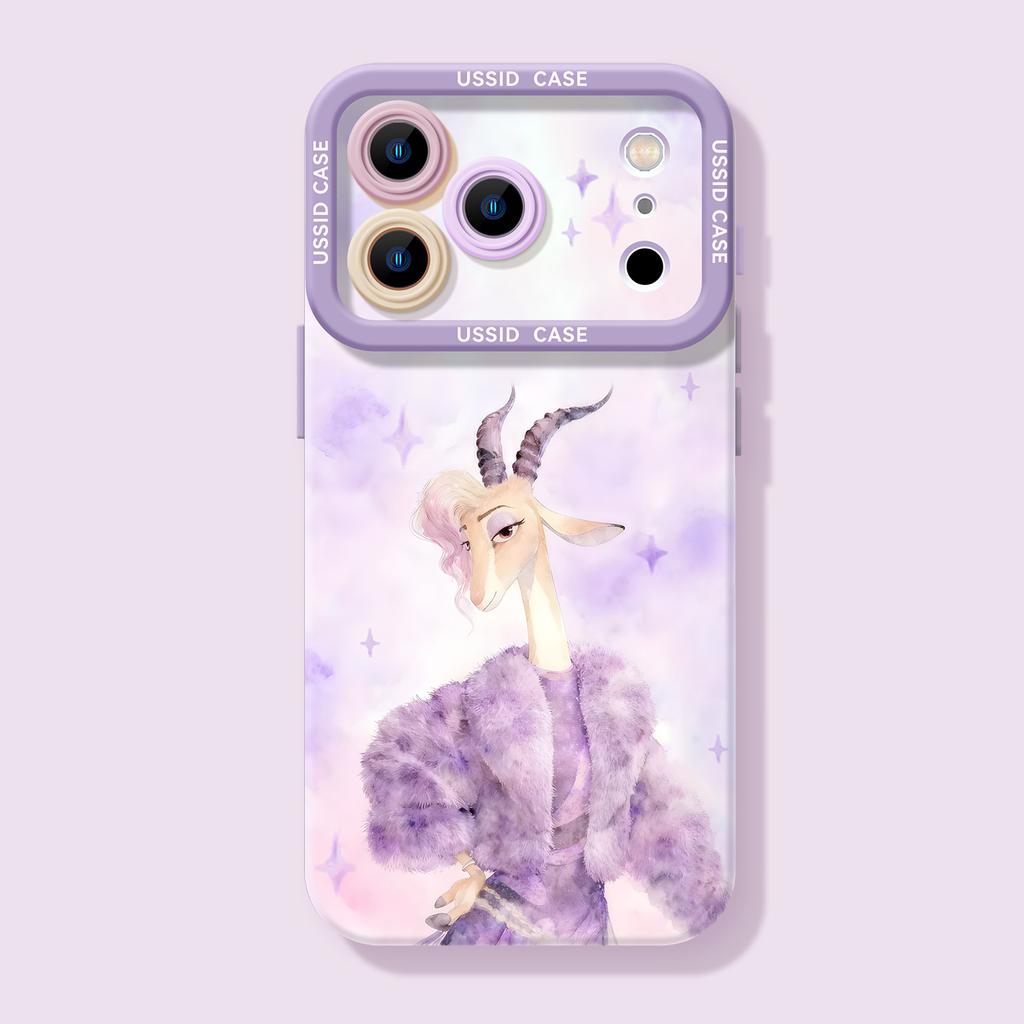 Winter Fox Rabbit Applies Apple 17 Silicone Soft 16promax Couple 15 Zootopia 14 Mobile Phone Case