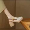 Ladies' Niche Retro Thick Soled Open Toed Sandals for Summer Wear, New Hollow Out Casual Flat Roman Shoes for Women