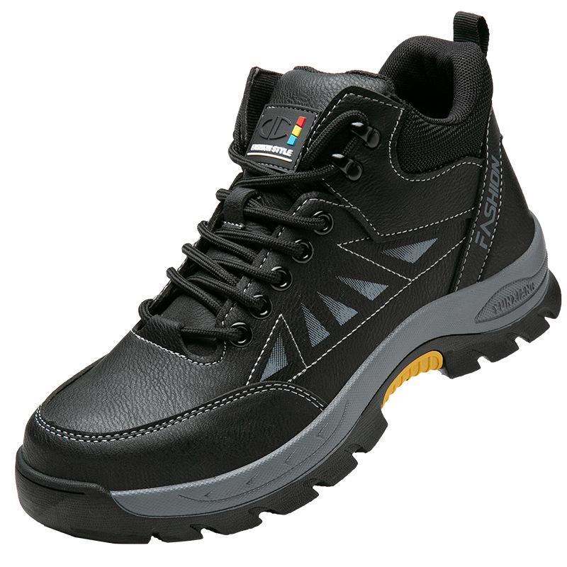 

Мужские высокие защитные ботинки: Противоударные, Защита от проколов, Теплая вельветовая подкладка, Идеальны для длительного стояния, Готовы к осени/зиме. 46