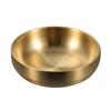 Heat Insulated Mixing Bowl Stainless Steel Double Layer Rice Metal Ice Cream Soup for Kitchen Flatware