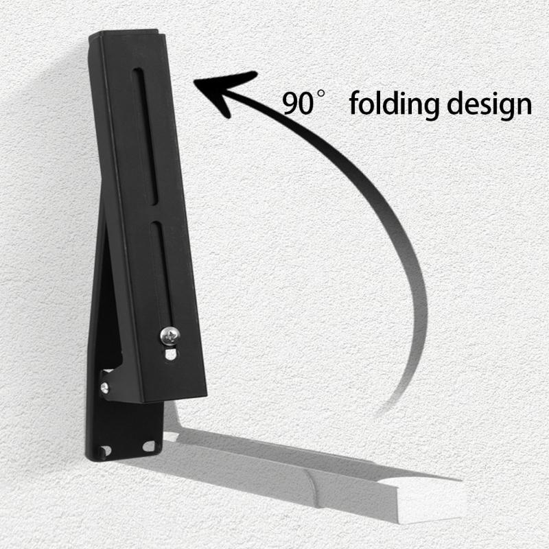 Heavy Duty 304 Stainless Steel Wall Mounted Microwave Oven Shelf Storage Rack Space Saving Kitchen Organization Tool