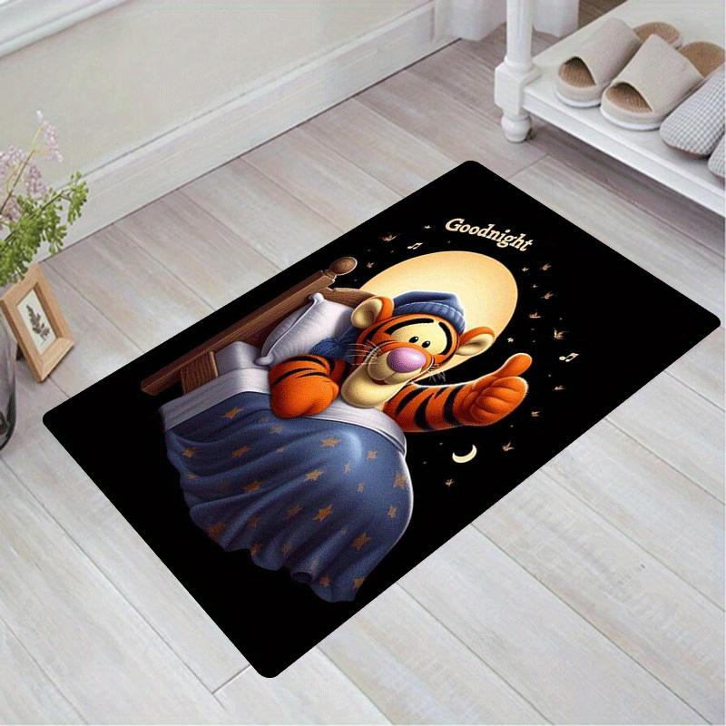 

1pc Tigger Pattern Area Rug Soft Flannel Floor Mat for Living Room,Office,Bedroom and Carpet,Sofa Coffee Table Floor Mat 60cm by 90cm