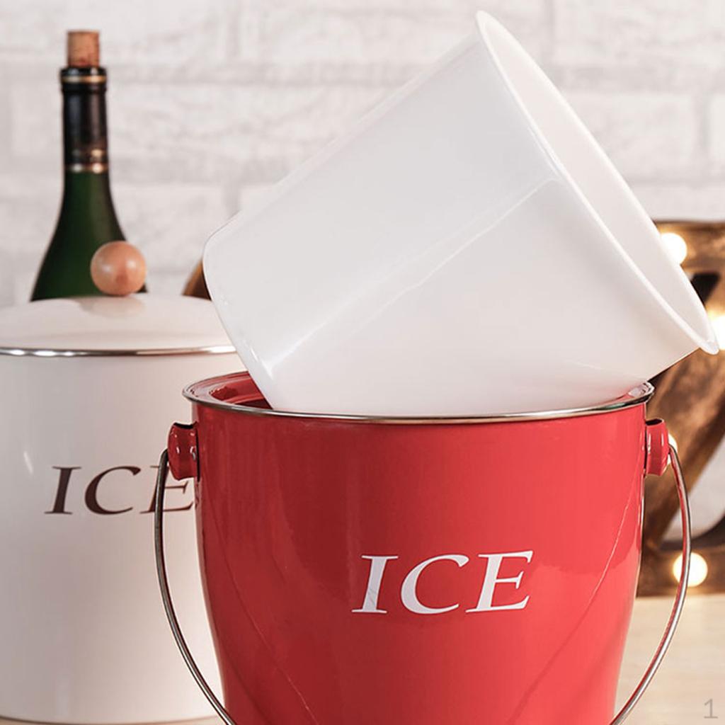 

Chiller Bucket, Insulated Cooler for , Beverage, White or Champagne Bottles, червоний
