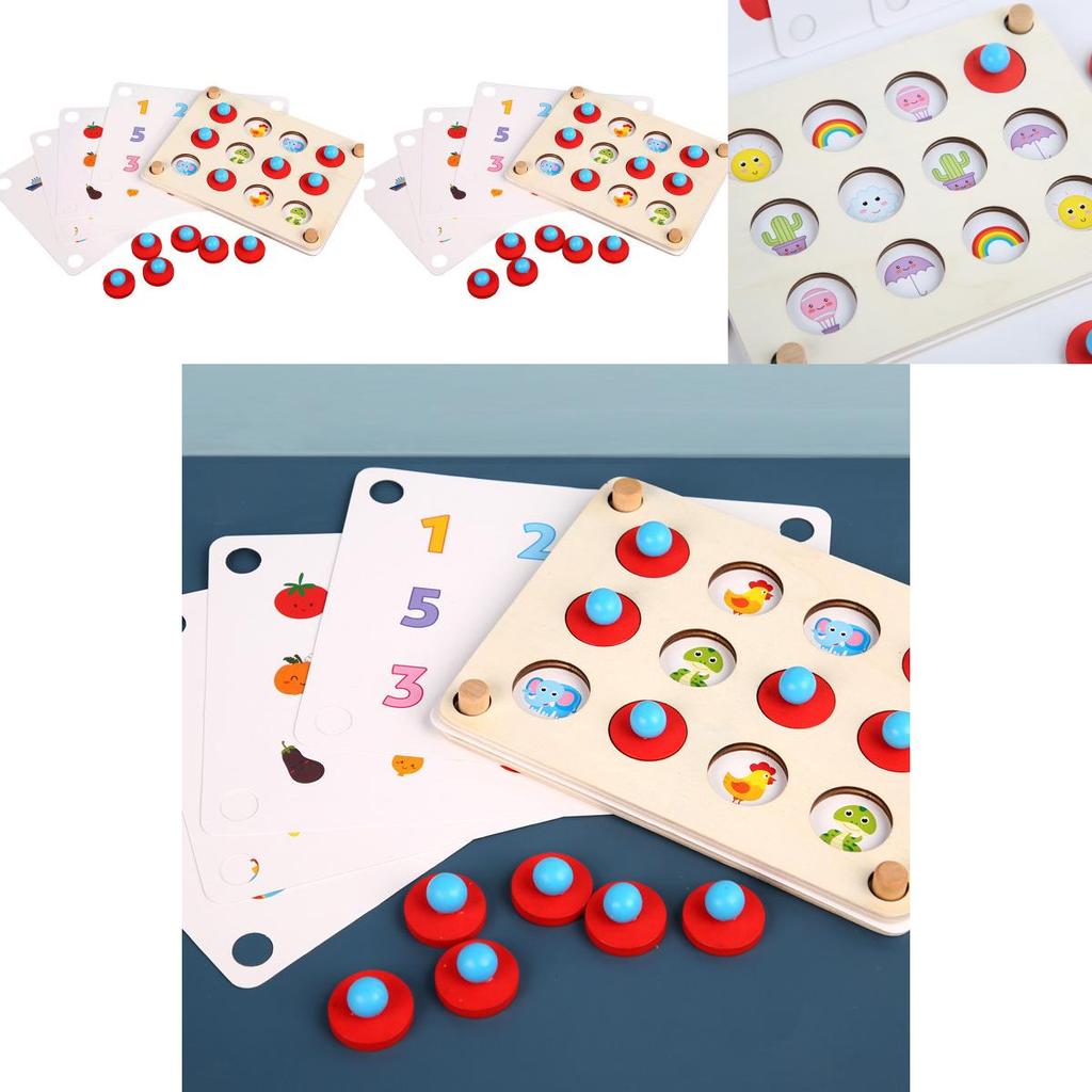 Wooden Memory Game Chess For Kids With Focus Training And Educational Fun