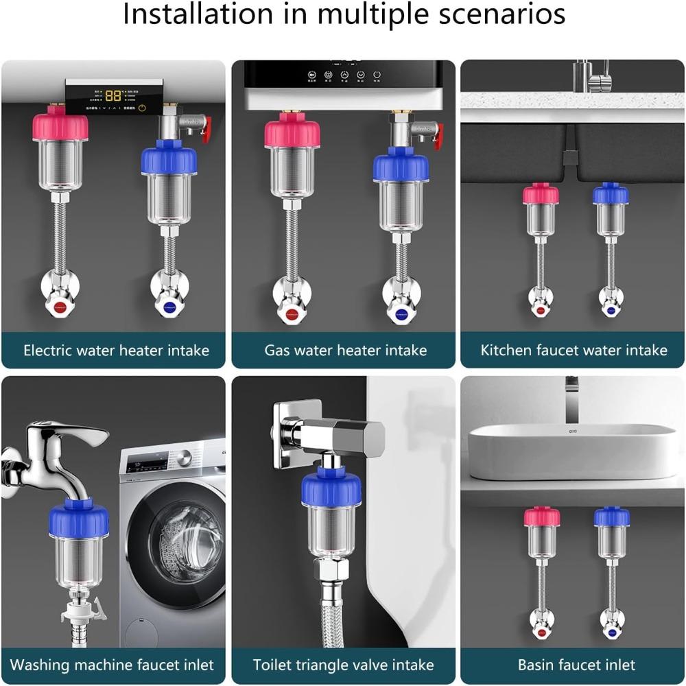 Durable Anti-scaling Water Heater Filter Pre-filter Purifier Output Purifier Filter Universal Faucet Filter Household Use