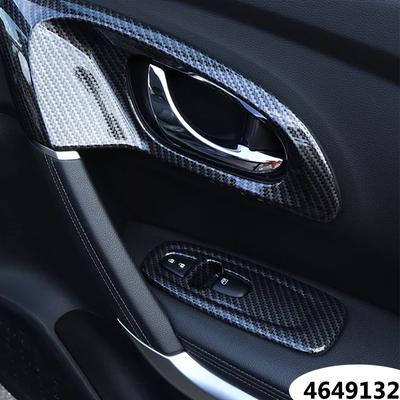 ABS-Kohlefaser für Renault Kadjar, Autotürgriff-Abdeckung, Verkleidung, Auto-Styling, Innendekoration, Zubehör 2016 17 18