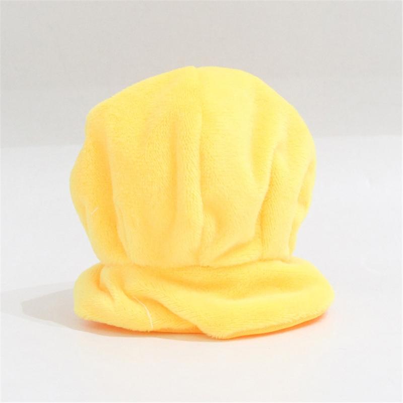 Soft Plush Dog Hooded Cloak For Kids Role Play Costume Accessory Thick PP Cotton Fill Doll Keychain Head Cover