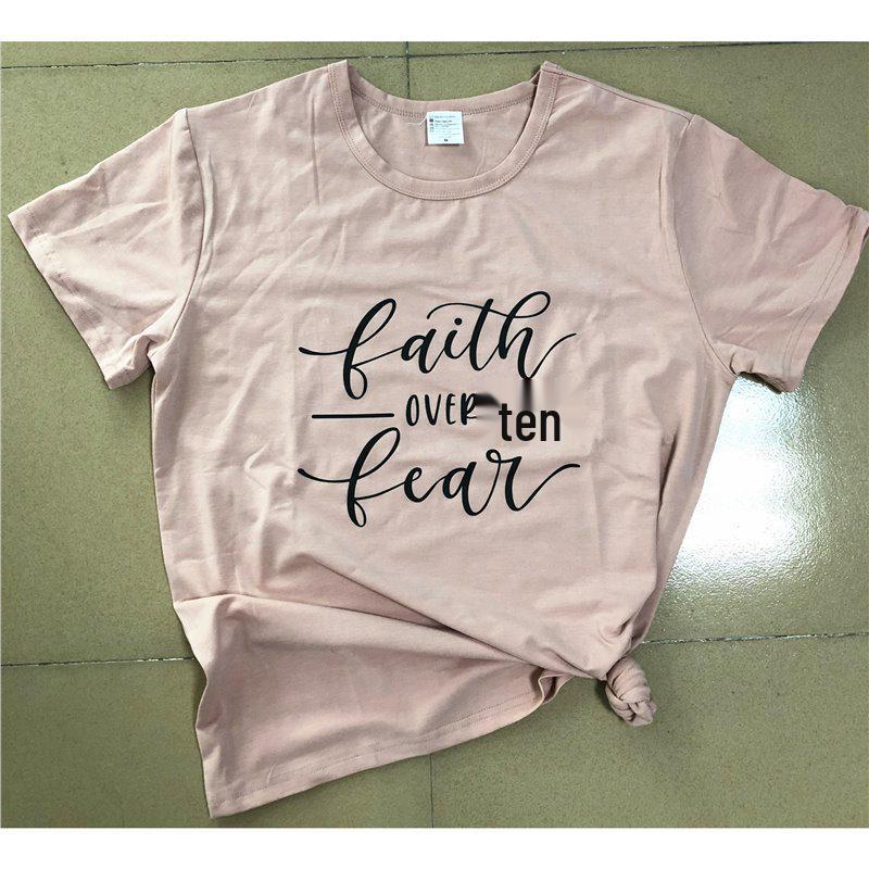 Faith Over Fear Unisex Streetwear T-Shirt - European & American Style