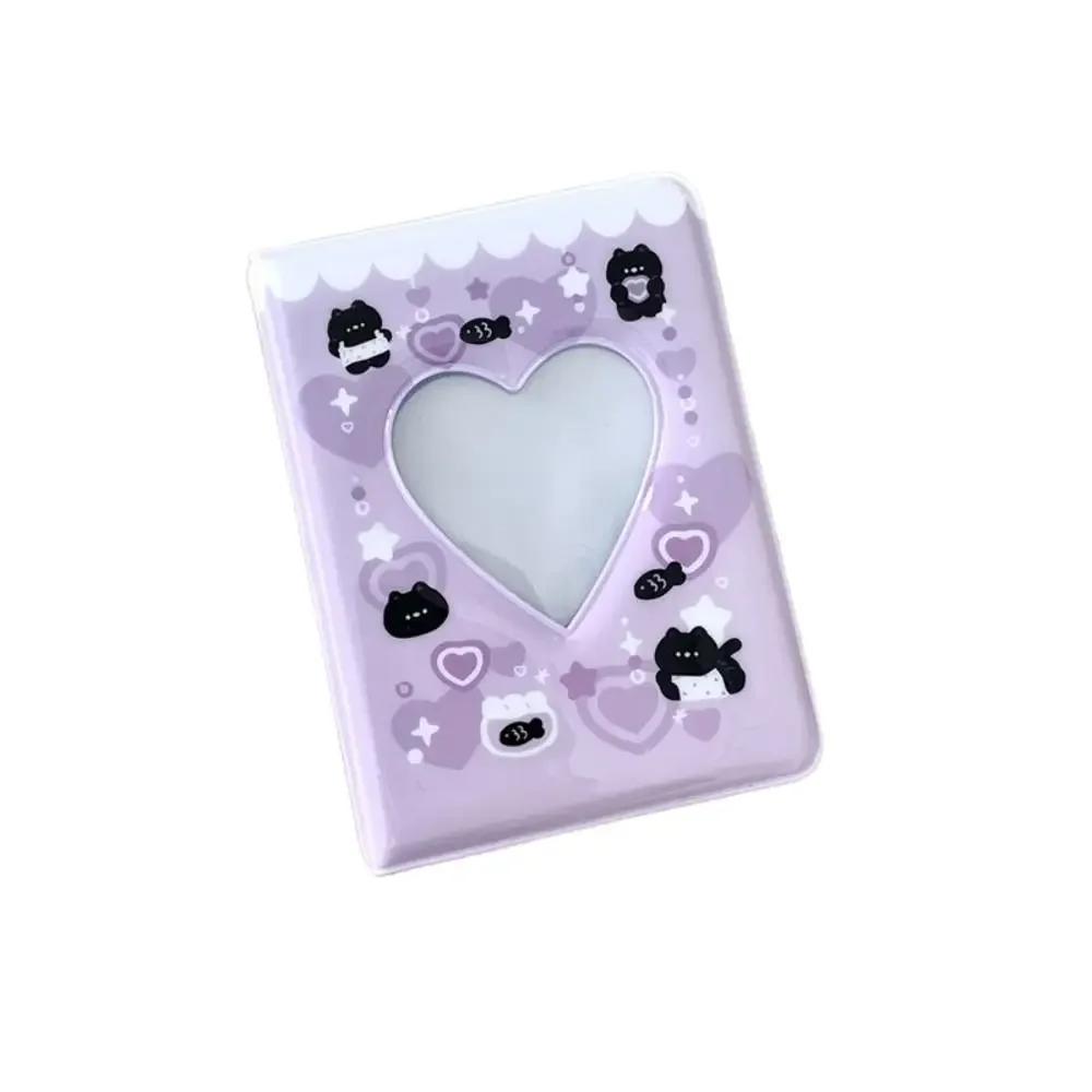 1 szt. Uroczy Miś 3-calowy Album na Karty Miłości Album do Przechowywania Kart Polaroid Album do Przechowywania Zdjęć Kpop