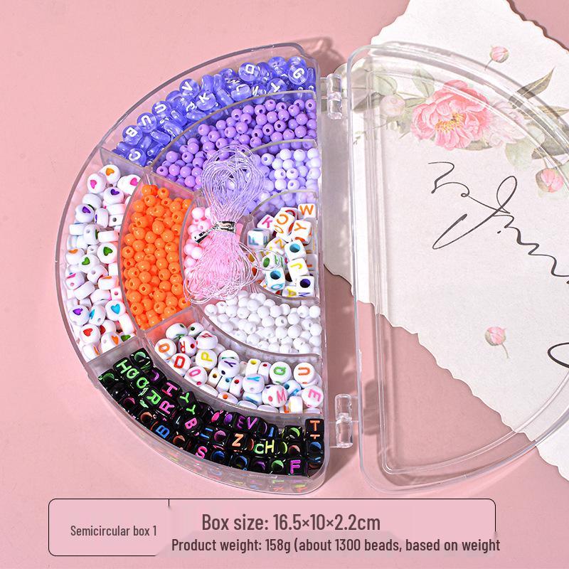 Jouets en perles faits à la main: Kit de Bijoux pour Filles DIY avec Bracelets et Colliers Puzzles Créatifs