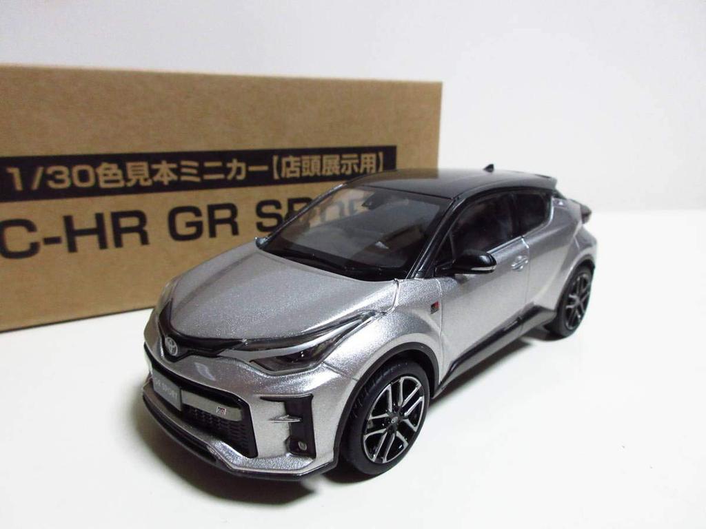 Toyota New 2019 Latest Model Late GR Sports CHR Not for Sale Color Sample Minicar Black X Metal Stream Metallic 1/30 C-HR 2-tone