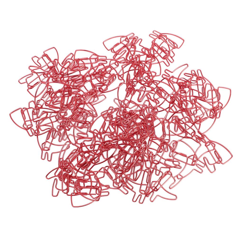 60PCS Paper Clips Cute Cartoon Bookmark Metal Marking Clip for Office Files Invitation Cards School