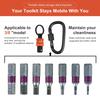 5PCS Socket Holder Keychain 1/2" 3/8" Socket Organizer with Quick Release and Clip for Construction Workers, Carpenter Mechanics