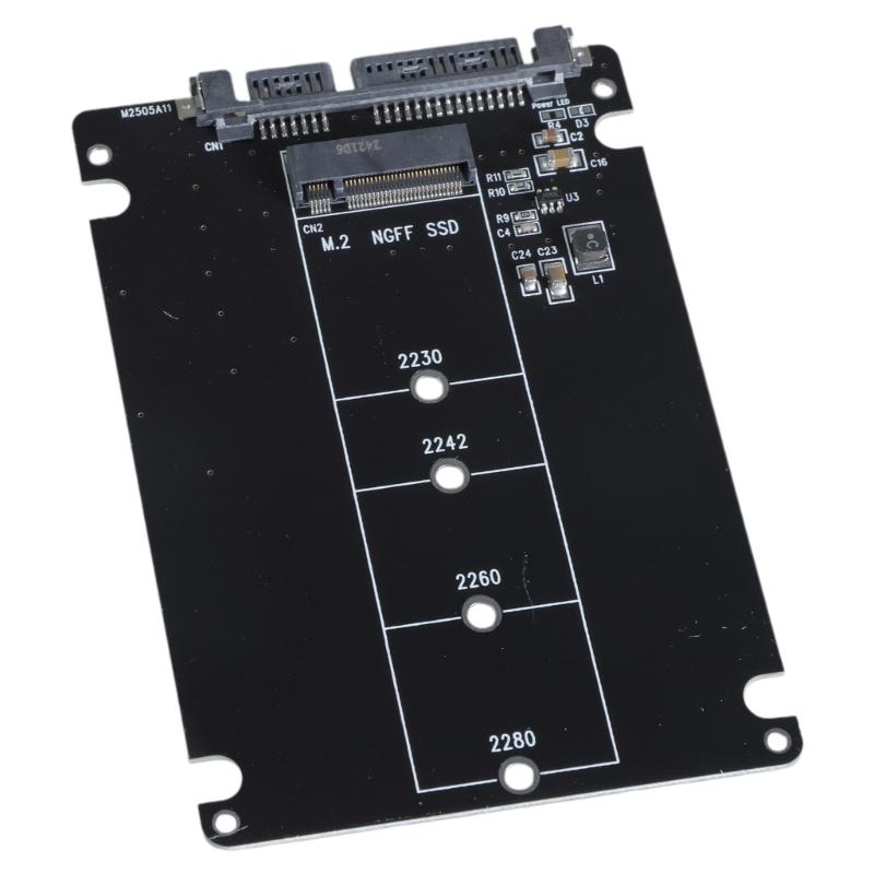 M.2 NGFF to SATA Adapter M.2 NGFF SSD to 2.5in SATA Converter Support 2230 2242 2260 2280 SSDs