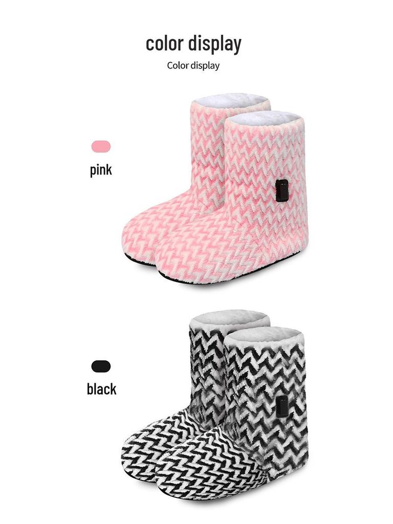 Heated Massaging High-Top Thermal Socks for Families - Thick, Warm, Electric Heated for Cold Weather