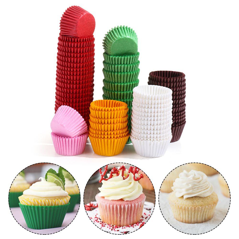 500/1000PCS Mini Colorful Cake Paper Cups Cupcake Chocolate Paper Liners Baking Muffin Box Cup Case Tray Decorating Tools