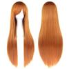 80cm Long Synthetic Hair Heat Resistance Anime Straight Hairpiece Halloween Cosplay Wigs  for Women