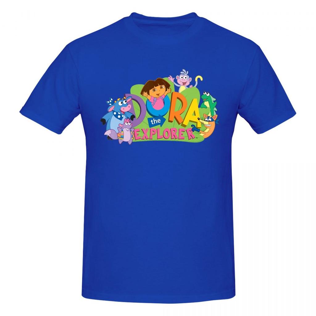 Unisex Doras The Explorer Trending T Shirt Vintage O-neck Cotton Anime Shirt