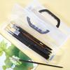 with Handle Painting Brush Case Plastic Calligraphy Toolbox  Stationery Storage
