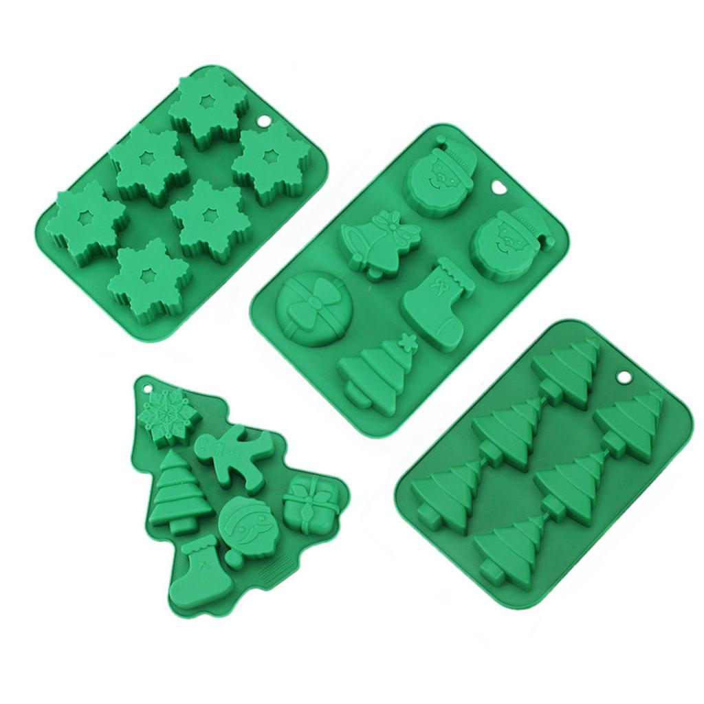 Christmas Series Baking Molds Fondant Mould Chocolate Moulds Cake Decorating Gadgets Silicone Kitchen Baking Accessories