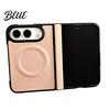 Anti Fingerprint Business Case Magnetic for IPhone 18, Faux Leather Phone Cover with Hinge Scratch Resistant Protection, Full Body Shockproof