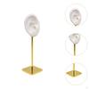 Ear Shaped Jewelry Earring Display Stand Copper Storage Rack for Retail Show Personal 6.7inch Tall