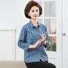 Hodo Mid-Aged Women's Floral 3/4 Sleeve Cardigan Top