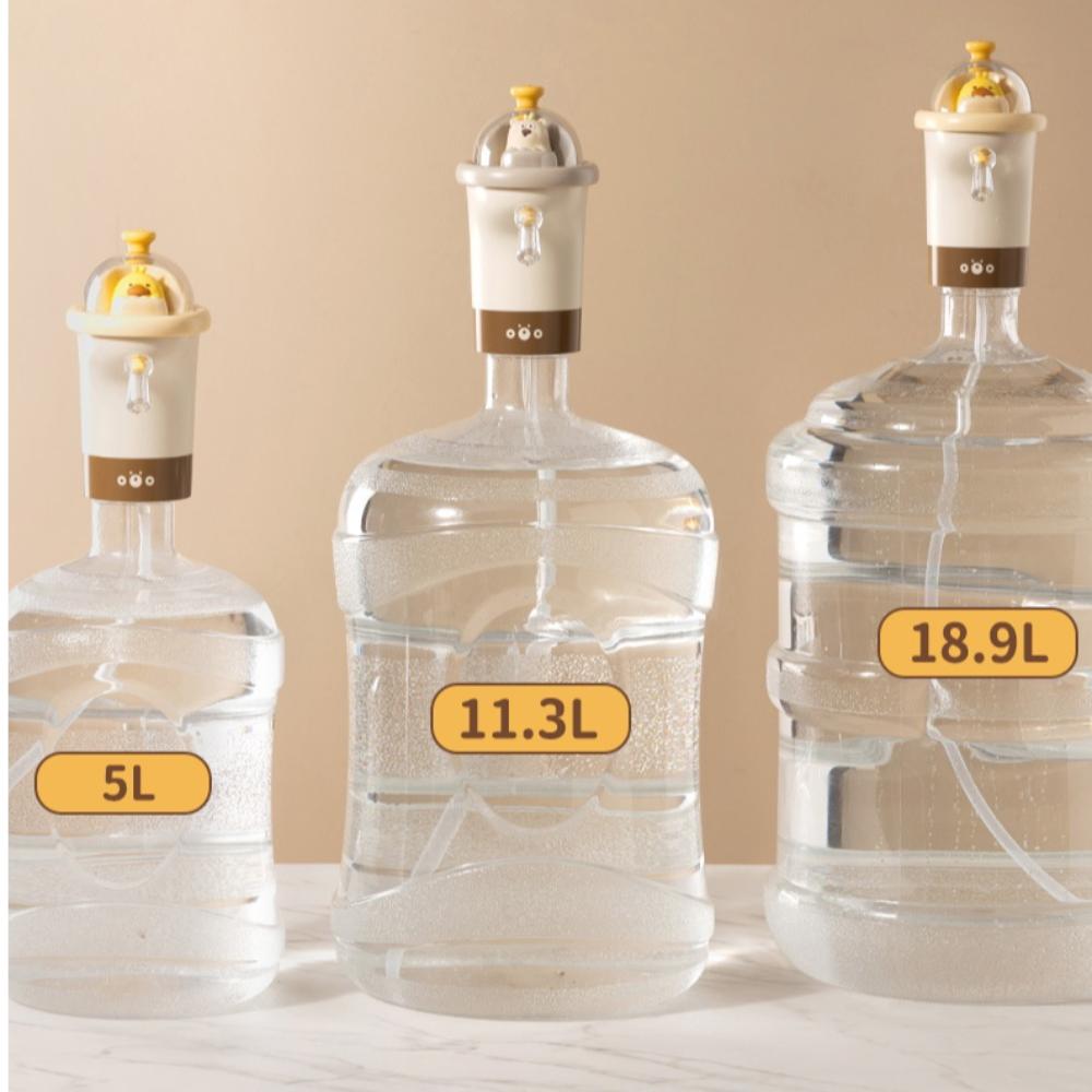 USB Rechrgable Water Bottle Pump Cartoon Drinking Pump Cute Barreled Pumpin  Home