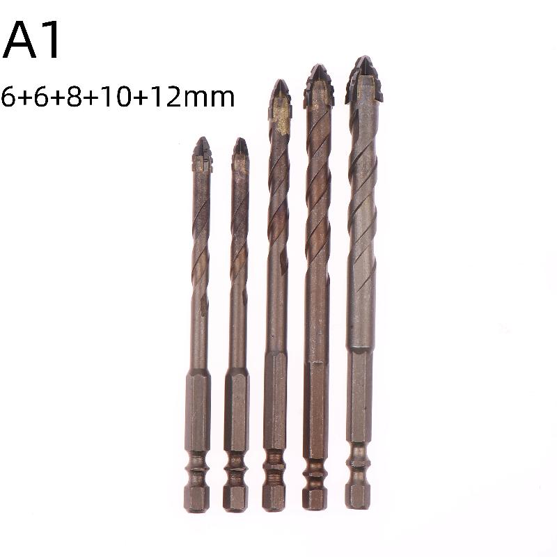 

5/7Pcs Serrated Drill Bits Set High Strength Special Serrated Twist Bits 3-12Mm For Concrete/Tile/Glass Drilling Tools Set