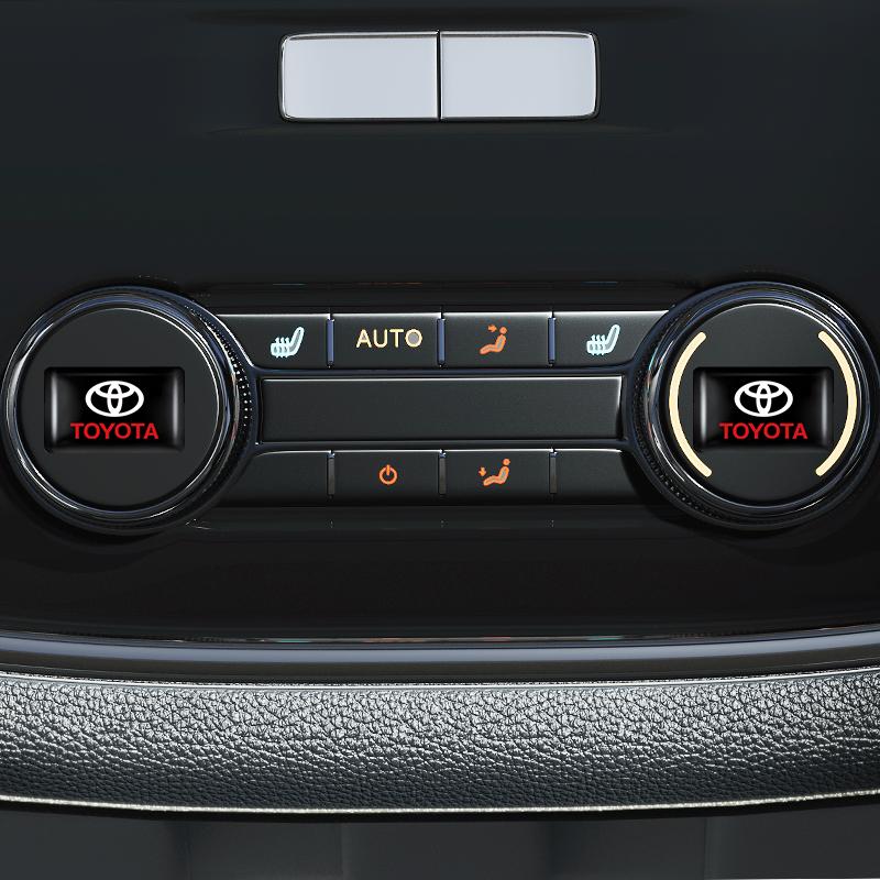 2026 Nytt För Toyota 4/10st Bilinteriördekaler Emblem Auto Styling Dekorationstillbehör För Toyota Rav4 Yaris hilux prius a