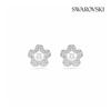 Swarovski [genuine Product   Shopping Bag Included] Flower Stud Earrings Ariana 