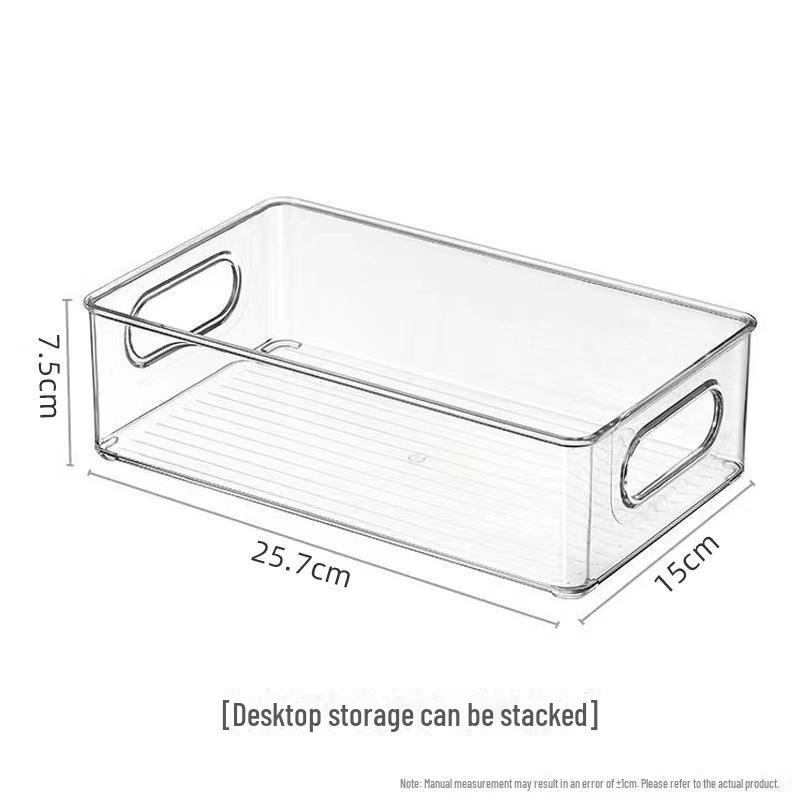 Clear Acrylic Cosmetics Organizer & Storage Box for Bathroom and Vanity