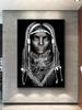 Black and White African Women Man Living Room Canvas Painting Wall Pictures Quadro Cuadros Wall Art Portrait Home Decoration
