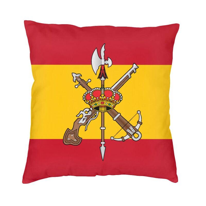 Spanish Legion Espanola Flag Cushion Cover 45x45 Cm Zipper Spain Coat Of Arms Soft Luxury Throw Pillow Case for Sofa Pillowcase