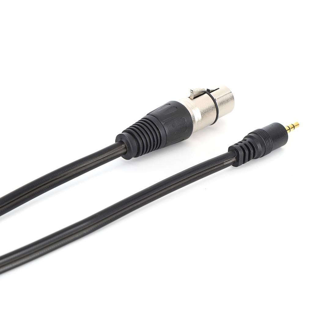 Microphone Cable 3.5mm Male To XLR Female PVC Microphone Cord for Digital Camera and PC