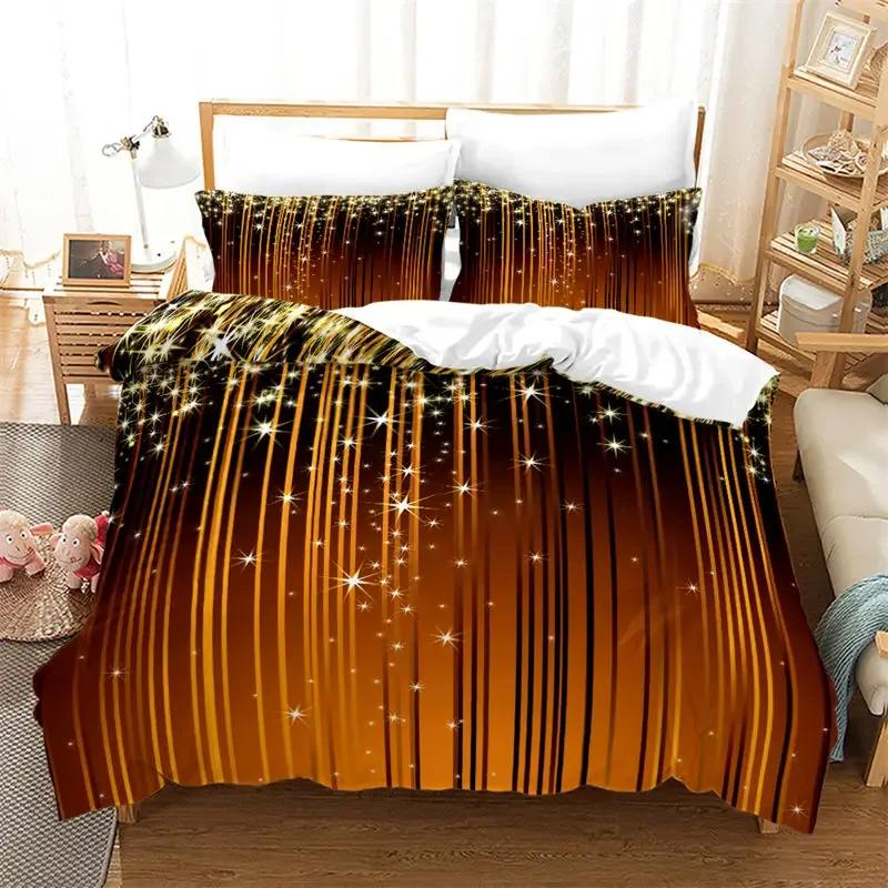 Galaxy Soft Duvet Cover Quen King-Sized Dimensionsd Dimensions Modern Universe Star Print Beding Set Abstract Geometric Comfortable Quilt Cover For