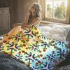 Rainbow Anchors Colorful Flannel Blanket Perfect for Sofa Office Bed Travel Sleep Read Relax Camping Four Season Use