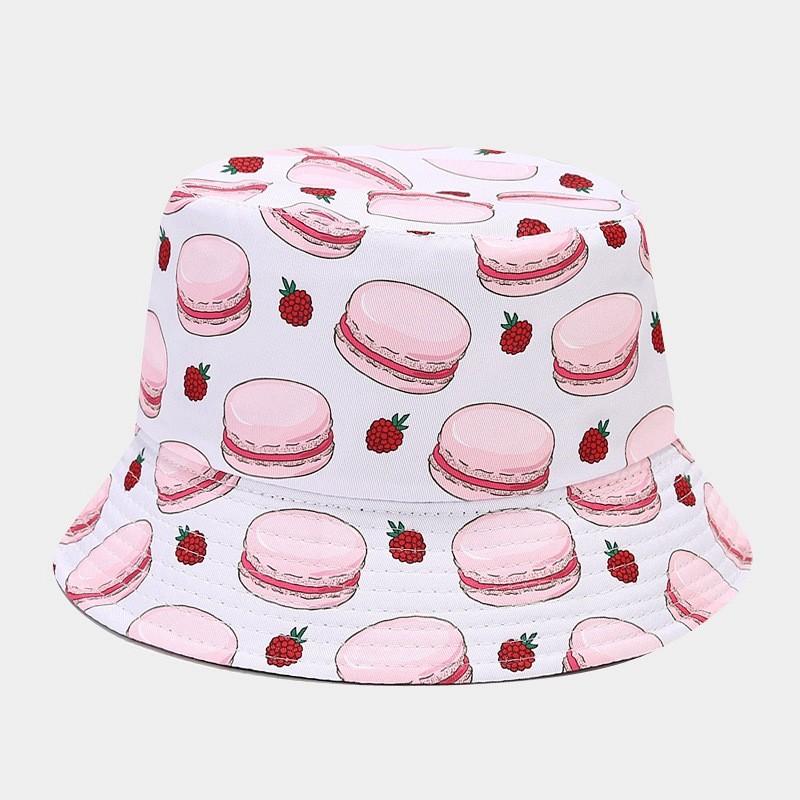 

American Style Cap With Hot Dog Hamburger Strawberry Print Design For Men And Women Burger Strawberry