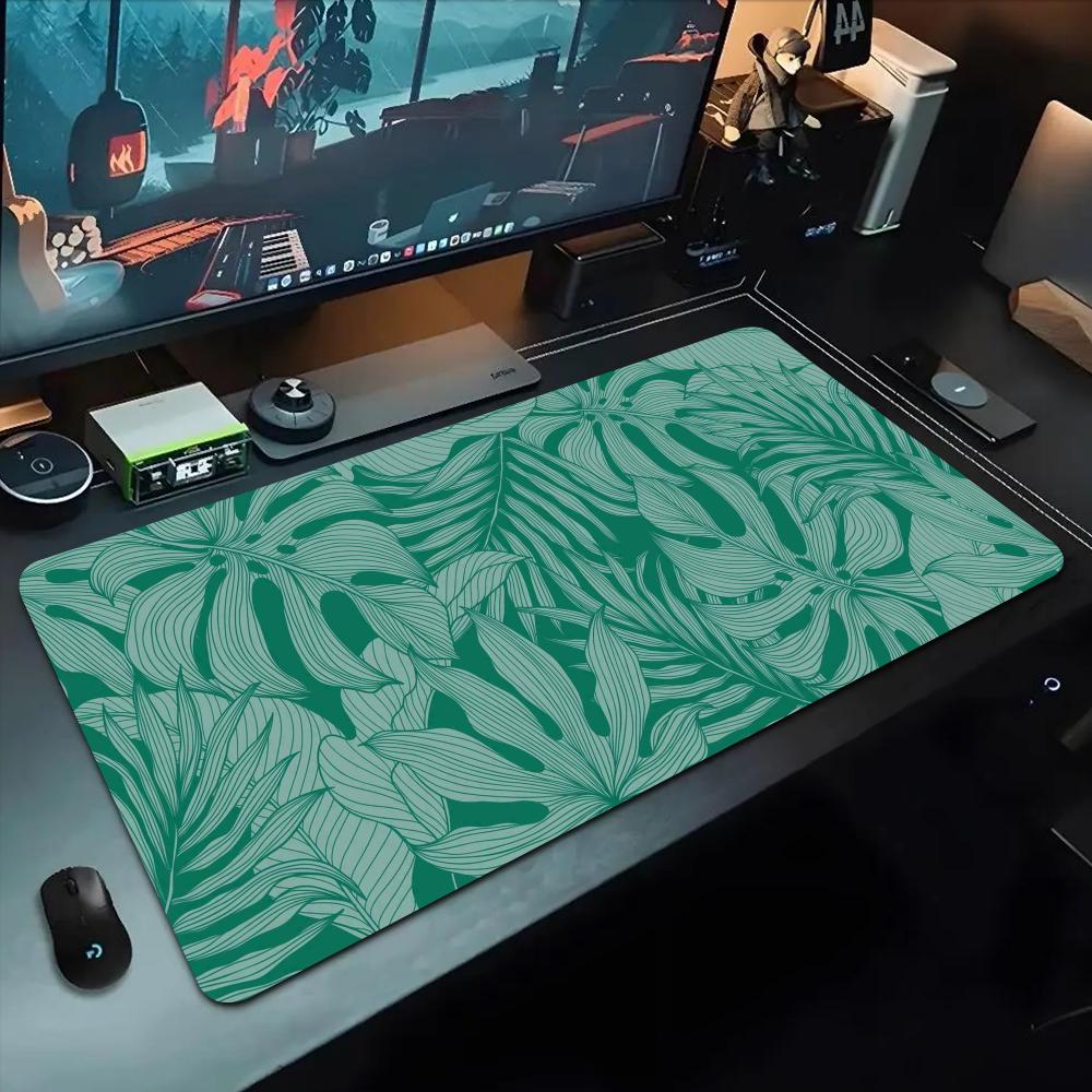 Tropical rainforest plant Mouse Pad 500X1000 mm Large Gaming Mousepad Gamer XL Rubber Otaku Keyboard Pad Laptop Desk Mat