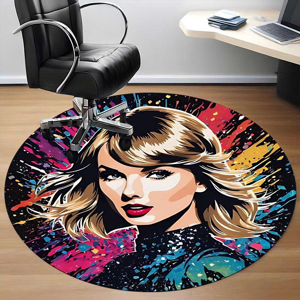 1pc Taylor Swift Chair Carpet for Office, Non-slip, Soft and Durable Office Rug, Perfect for Office yy251226018