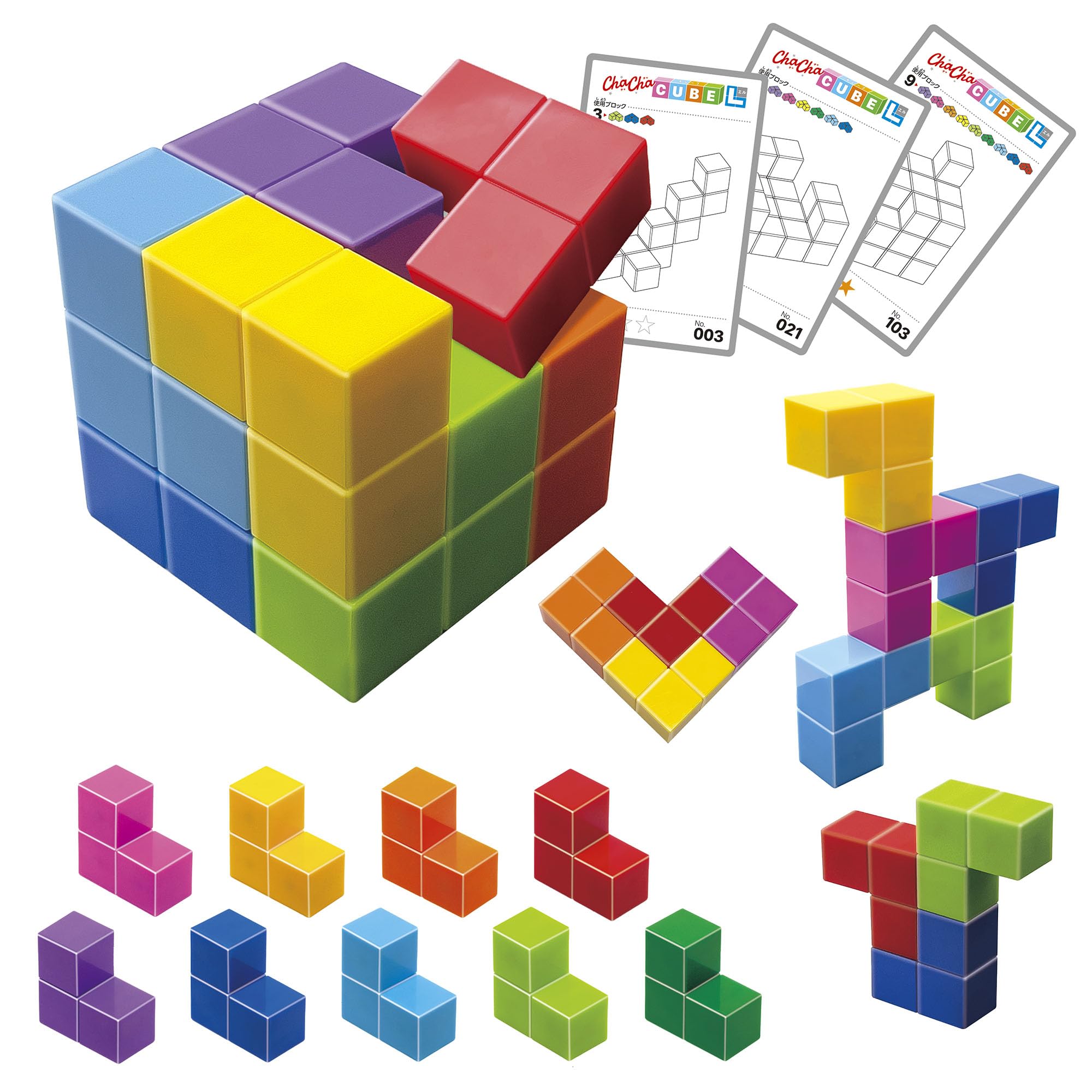 

Masudaya Corporation Cha-Cha Cube L (L) Educational Toy for Brain Training, Ages 3 and Up, 539-1719