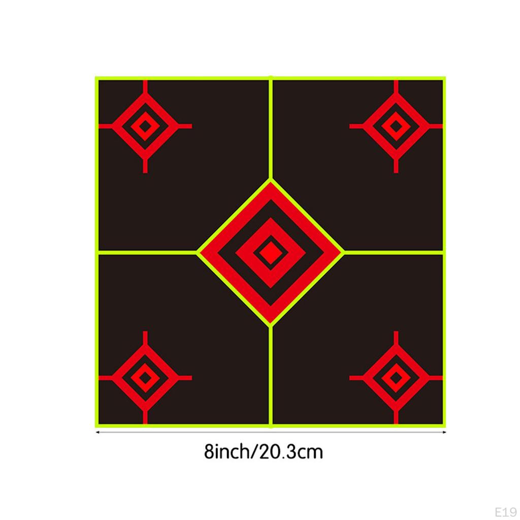 10 Pack of Paper Targets, Self Stickers for Garden Range