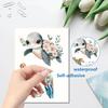 CRASPIRE 8 Sheets 8 Styles Turtle Window Sticker Self Adhesive Sea Grass Ocean Wall Decals Peel and Stick Clings PVC Waterproof Decor for Bedroom