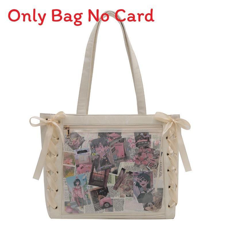 Tie Bow Itabag Large Capacity Single Shoulder Underarm Bag Cartoon Women Gift