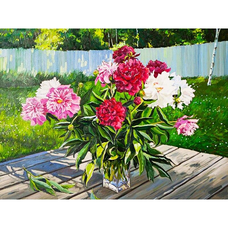 Neue 5D DIY Diamant Malerei Frische Blumen Diamant Stickerei Landschaft Kreuz Stich Volle Runde Bohrer Handwerk Wohnkultur Geschenk