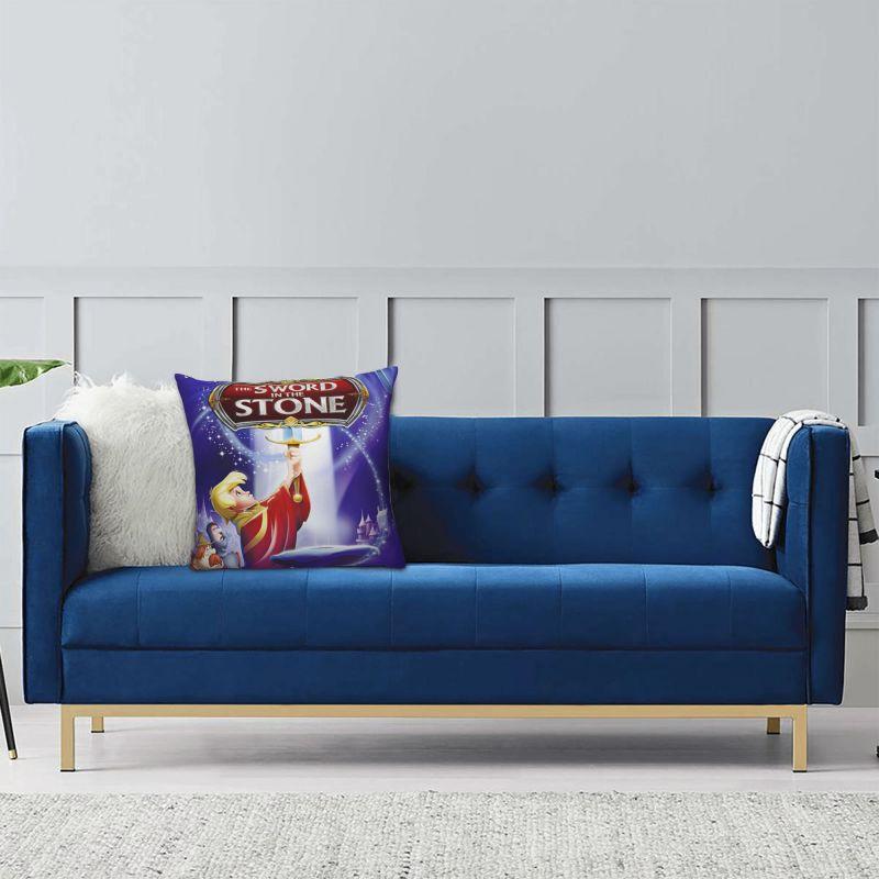 Custom Disney The Sword In The Stone Animated Movies Luxury Throw Pillow Cover Living Room Decoration Cushions for Sofa