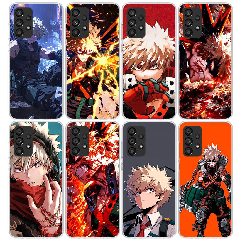 Bakugou Katsuki MHA My Hero Phone Case For Samsung Galaxy A17 A57 A37 A16 A26 A36 A56 A15 A25 A35 A55 A14 A13 A54 A53 A34 A24 A3