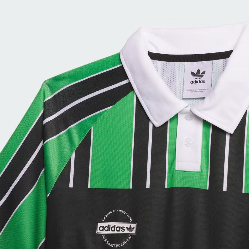 Adidas Originals X No-Comply X Austin FC Co-Branded Letter Stripe Polo Soccer Jersey Men Tops Multicolor IL9633
